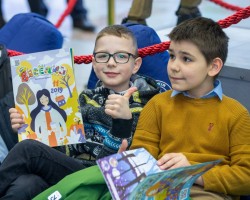 «Вясёлка», «Буся» і «Грошык і таямнічы кошык»: прэзентацыі для дзяцей у другі выставачны дзень