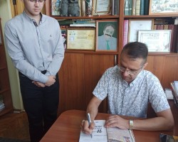 Главный редактор «Беларускага гістарычнага часопіса» встретился с обучающимися учреждений образования Брестчины. Главный редактор «Беларускага гістарычнага часопіса» встретился с обучающимися учреждений образования Брестчины.